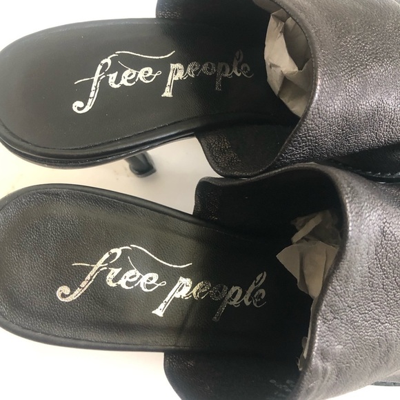 Free People Women’s Leila Stiletto Heeled Slouch Leather Mule Size 39/9 - Picture 13 of 13